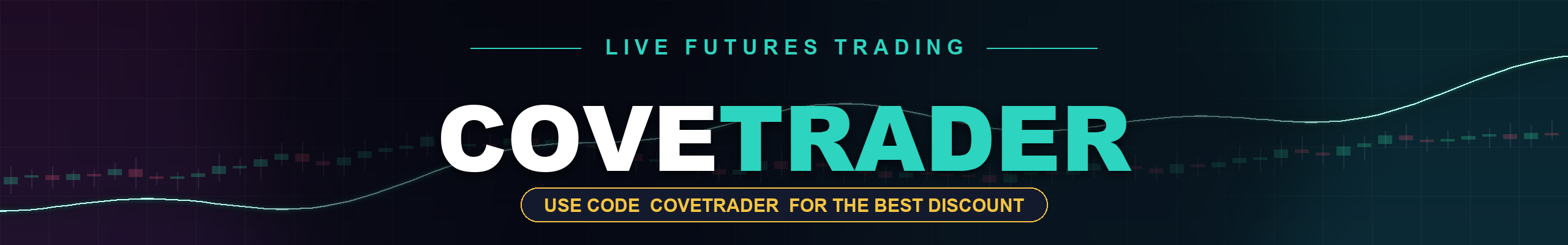 Cove Trader live futures trading — use code COVETRADER for the best discount